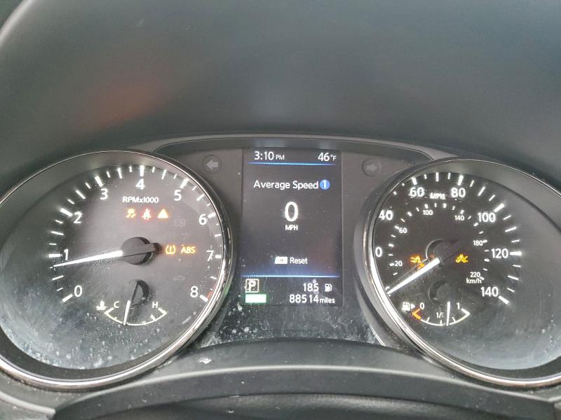 2020 Nissan Rogue sport VIN JN8AT2MV9LW134718 COPART salvage auction — FRONT END, Nj - Cert Of Title-Salvage, sold $2,800 on 2026-07-16 (photo 9)