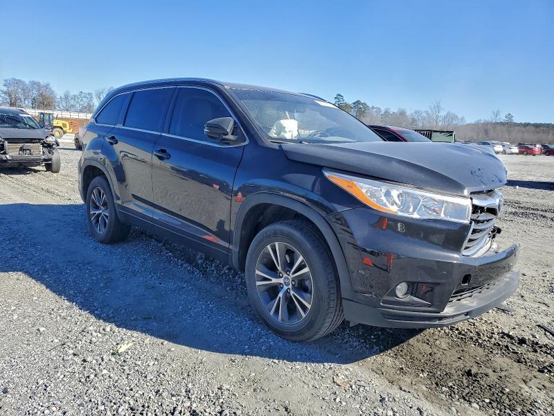 2016 Toyota Highlander VIN 5TDKKRFH1GS160271 COPART salvage auction — FRONT END, Salvage Title, sold $3,750 on 2026-07-15 (photo 4)