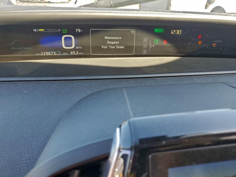 2018 Toyota Prius prime VIN JTDKARFP7J3103673 COPART salvage auction — FRONT END, CA - SALVAGE CERTIFICATE, sold $9,200 on 2026-08-20 (photo 9)