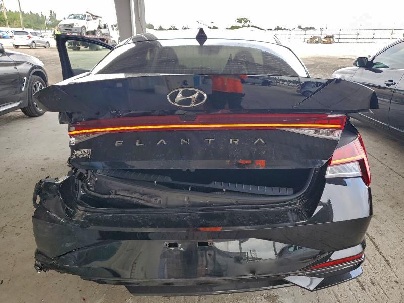 2022 Hyundai Elantra VIN 5NPLN4AG7NH069232 COPART salvage auction — REAR END, Salvage Title, sold $350 on 2026-07-27 (photo 6)