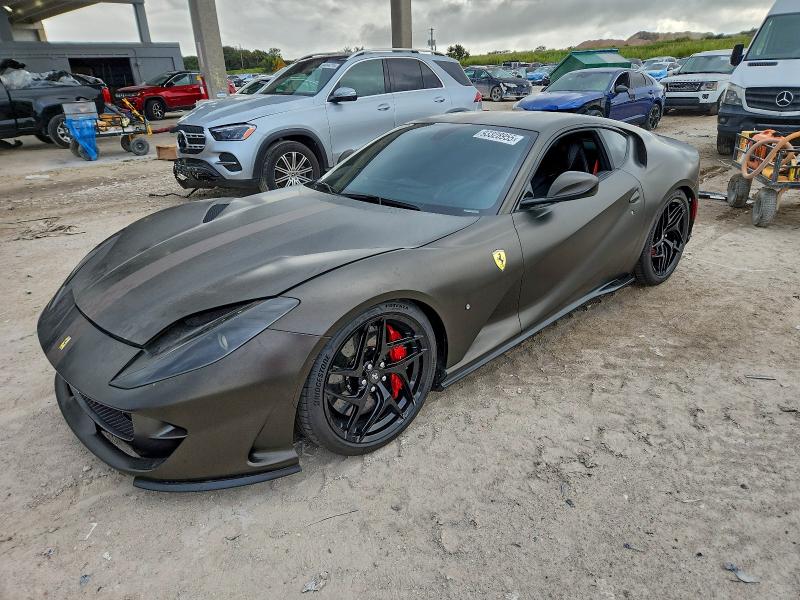 2018 Ferrari 812 superfast VIN ZFF83CLA6J0235697 COPART salvage auction — WATER/FLOOD, Fl - Cert Of Title-Slvg Rebld Flood, sold $169,000 on 2026-07-09 (photo 1)