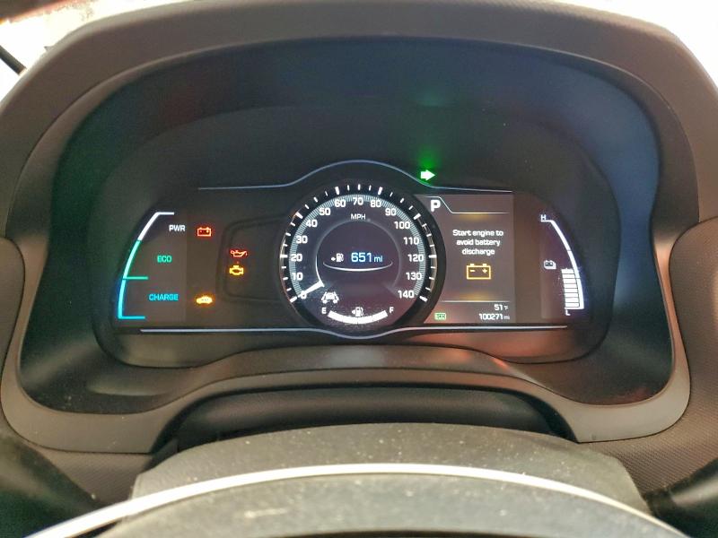 2019 Hyundai Ioniq VIN KMHC75LC2KU123219 COPART salvage auction — REAR END, Va - Cert Of Title - Salvage, sold $2,650 on 2026-07-24 (photo 9)