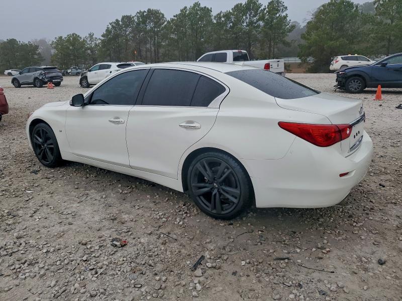 2014 Infiniti Q50 VIN JN1BV7AP8EM693269 COPART salvage auction — SIDE, Tx - Certificate Of Title, sold $2,450 on 2026-07-07 (photo 2)