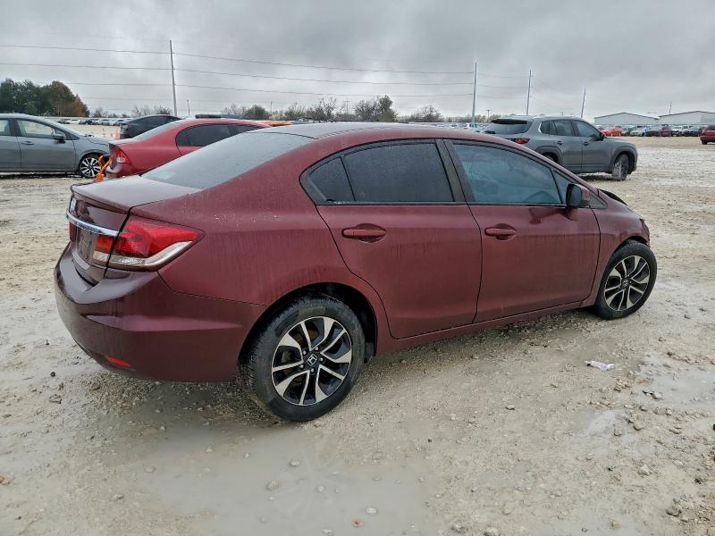 2013 Honda Civic VIN 2HGFB2F8XDH535871 COPART salvage auction — FRONT END, Tx - Certificate Of Title, sold $625 on 2026-07-09 (photo 3)
