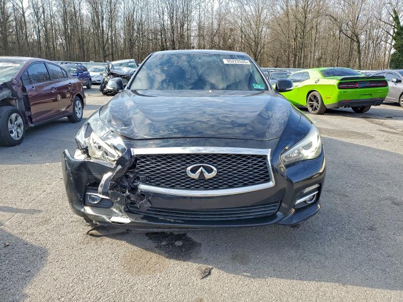2014 Infiniti Q50 VIN JN1BV7AR6EM686063 COPART salvage auction — FRONT END, Nj - Cert Of Title-Salvage, sold $1,450 on 2026-07-28 (photo 5)