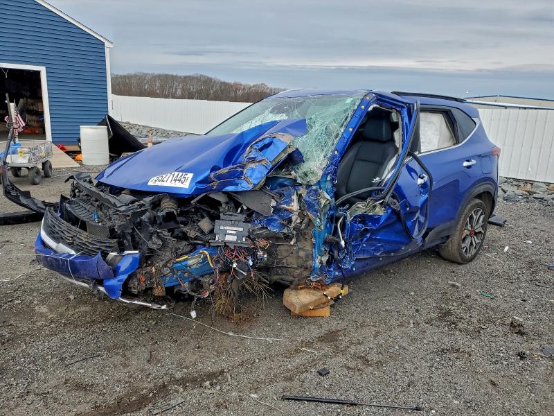 2021 Kia Seltos VIN KNDETCA27M7174191 COPART salvage auction — FRONT END, Ma - Cert Of Title-Salvage, sold $125 on 2026-07-22 (photo 1)