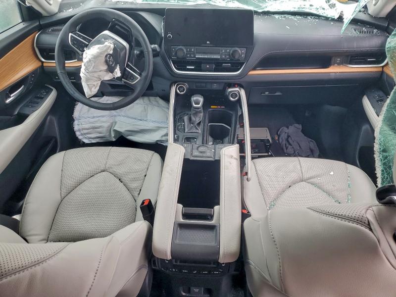 2024 Toyota Highlander VIN 5TDAAAB50RS069250 COPART salvage auction — Rollover, CA - SALVAGE CERTIFICATE, sold $14,100 on 2026-05-21 (photo 8)