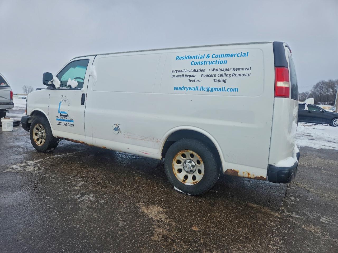 2012 Chevrolet Express VIN 1GCSGAFX3C1143666 COPART salvage auction — Side, MN - CERTIFICATE OF TITLE, sold $1,400 on 2026-02-16 (photo 2)
