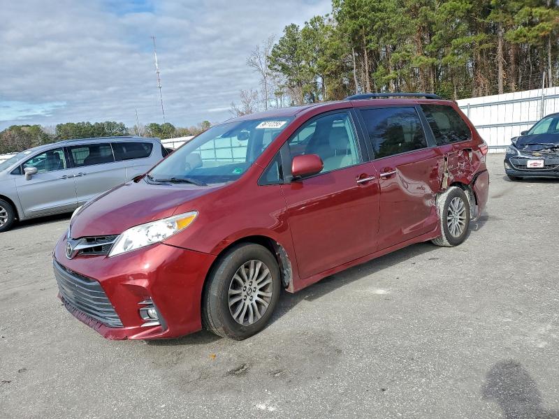2018 Toyota Sienna VIN 5TDYZ3DC5JS916329 COPART salvage auction — REAR END, Va - Cert Of Title - Salvage, sold $4,500 on 2026-07-07 (photo 1)