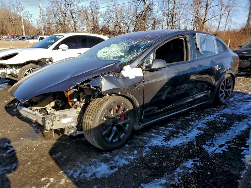 2024 Tesla Model x VIN 7SAXCBE60RF438677 COPART salvage auction — FRONT END, Nj - Cert Of Title-Salvage, sold $19,700 on 2026-07-09 (photo 1)