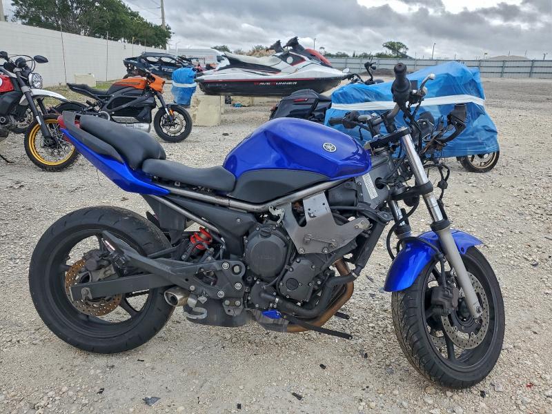 2009 Yamaha Fz6 VIN JYARJ18E09A003719 COPART salvage auction — FRONT END, Fl - Cert Of Title Slvg Rebuildable, sold $500 on 2026-07-08 (photo 1)