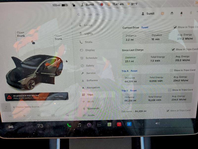 2020 Tesla Model 3 VIN 5YJ3E1EA9LF643720 COPART salvage auction — FRONT END, Nv - Salvage Title, sold $3,600 on 2026-07-09 (photo 9)