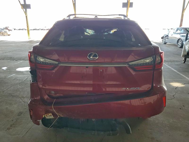 2016 Lexus Rx 450h VIN 2T2BGMCA0GC005341 COPART salvage auction — ALL OVER, AZ - CERT OF TITLE - SALVAGE, sold $4,650 on 2026-07-29 (photo 6)