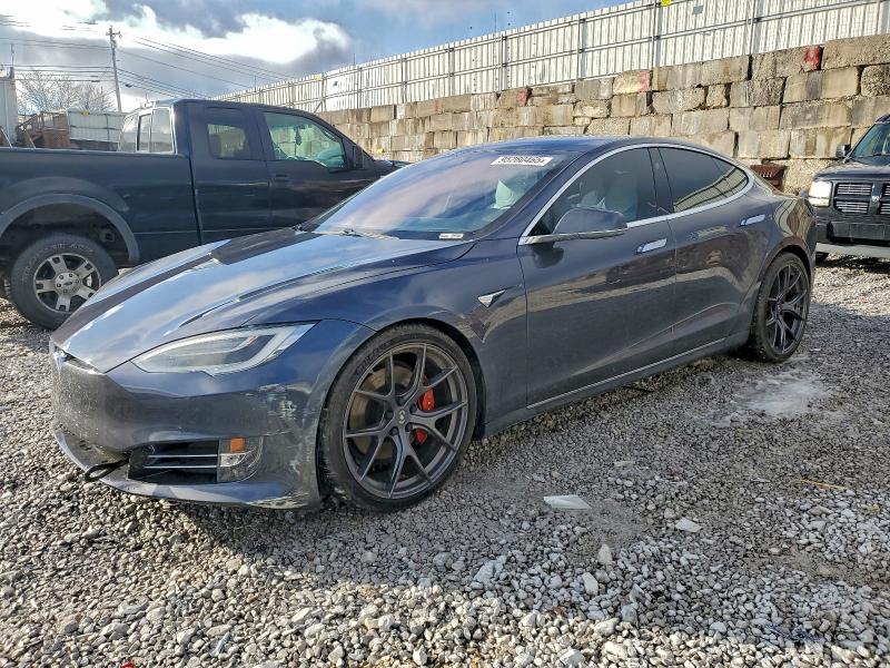 2017 Tesla Model s VIN 5YJSA1E28HF198670 COPART salvage auction — FRONT END, Id - Salvage Certificate Of Title, sold $6,100 on 2026-07-31 (photo 1)