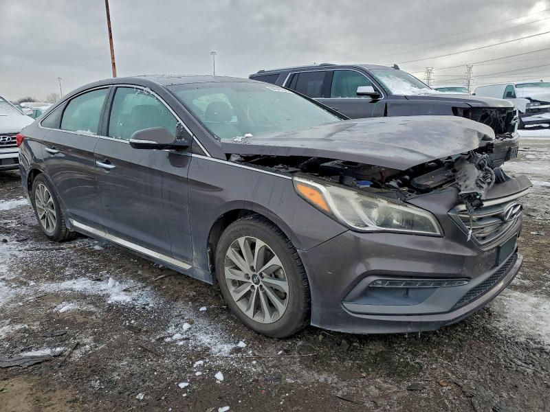 2016 Hyundai Sonata VIN 5NPE34AF4GH422695 COPART salvage auction — FRONT END, OH - CERT OF TITLE-SALVAGE, sold $1,450 on 2026-07-02 (photo 4)