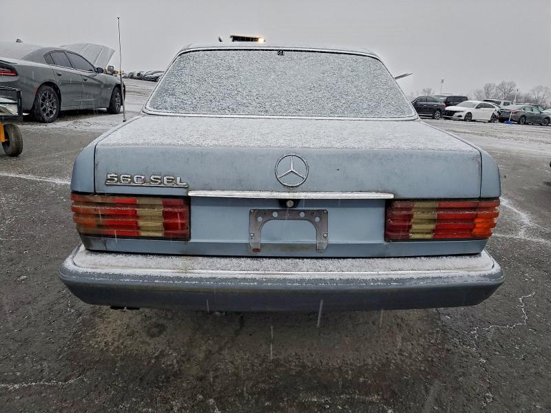 1987 Mercedes-benz 560 VIN WDBCA39D9HA353715 COPART salvage auction — FRONT END, PA - CERTIFICATE OF SALVAGE, sold $250 on 2026-07-24 (photo 6)