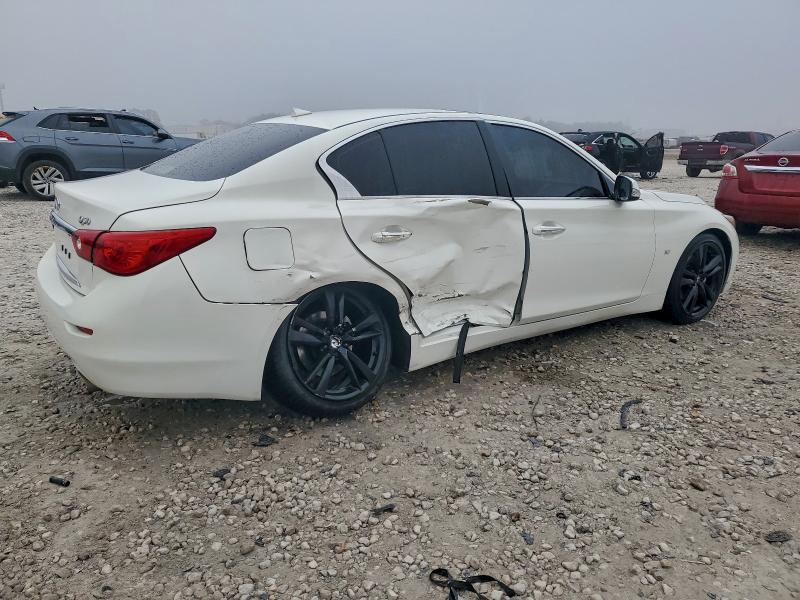 2014 Infiniti Q50 VIN JN1BV7AP8EM693269 COPART salvage auction — SIDE, Tx - Certificate Of Title, sold $2,450 on 2026-07-07 (photo 3)
