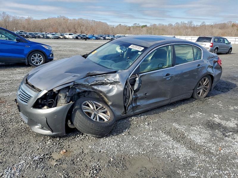 2013 Infiniti G VIN JN1CV6AP0DM718629 COPART salvage auction — SIDE, Nc - Salvage Certificate Of Title, sold $425 on 2026-07-29 (photo 1)