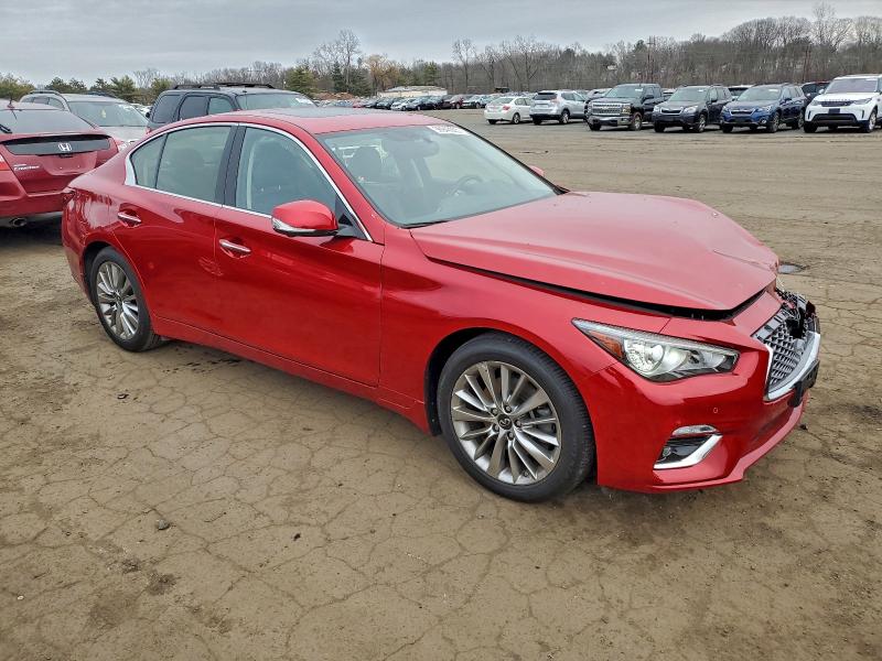 2021 Infiniti Q50 VIN JN1EV7BR2MM756216 COPART salvage auction — FRONT END, Ct - Cert Of Title-Parts Only Salva, sold $4,700 on 2026-07-07 (photo 4)