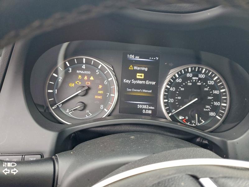 2018 Infiniti Q50 VIN JN1CV7AP0JM241170 COPART salvage auction — FRONT END, Ca - Dis/Dlr/Exp Only Clean Title, sold $2,475 on 2026-07-13 (photo 9)