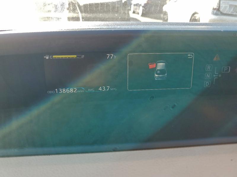 2016 Toyota Prius VIN JTDKBRFU7G3505012 COPART salvage auction — FRONT END, Ca - Salvage Certificate, sold $1,700 on 2026-07-07 (photo 9)