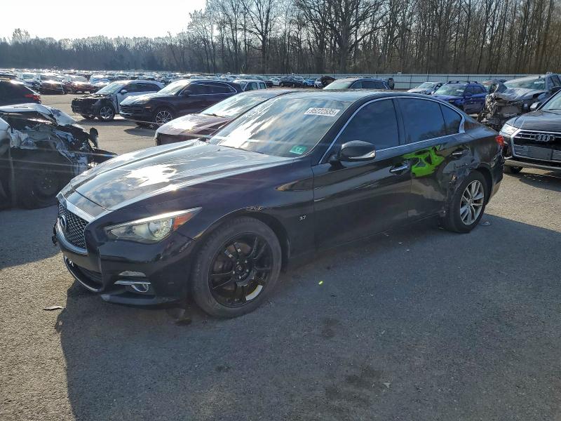 2014 Infiniti Q50 VIN JN1BV7AR6EM686063 COPART salvage auction — FRONT END, Nj - Cert Of Title-Salvage, sold $1,450 on 2026-07-28 (photo 1)