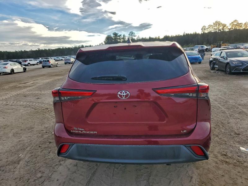 2022 Toyota Highlander VIN 5TDZZRAH3NS102287 COPART salvage auction — FRONT END, Sc - Cert Of Title-Salvage, sold $8,200 on 2026-07-29 (photo 6)
