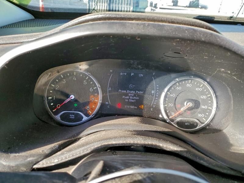 2017 Jeep Renegade VIN ZACCJABB5HPF75652 COPART salvage auction — FRONT END, Ut - Salvage Certificate, sold $625 on 2026-07-06 (photo 9)