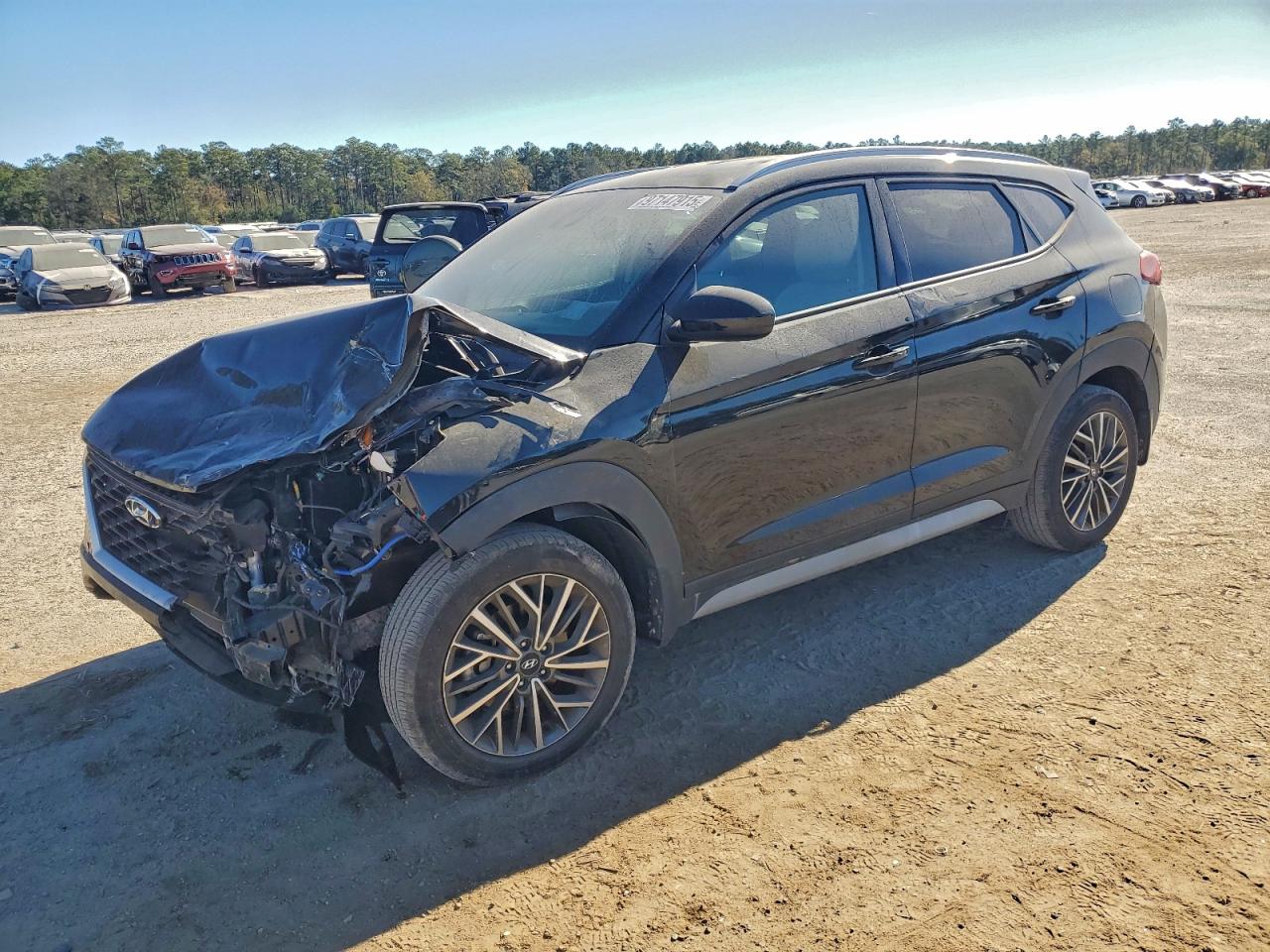 2021 Hyundai Tucson VIN KM8J33AL4MU287990 COPART salvage auction — Front End, SC - CERT OF TITLE-SALVAGE, sold $3,700 on 2026-06-29 (photo 1)