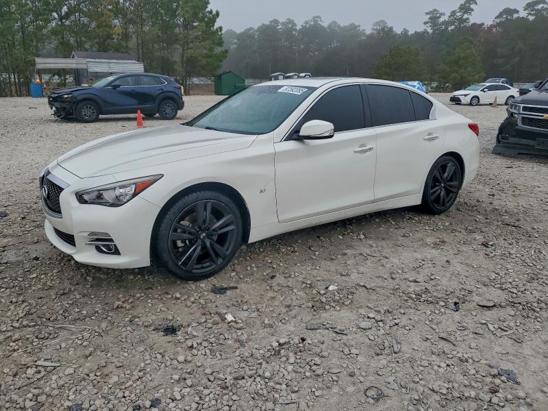 2014 Infiniti Q50 VIN JN1BV7AP8EM693269 COPART salvage auction — SIDE, Tx - Certificate Of Title, sold $2,450 on 2026-07-07 (photo 1)