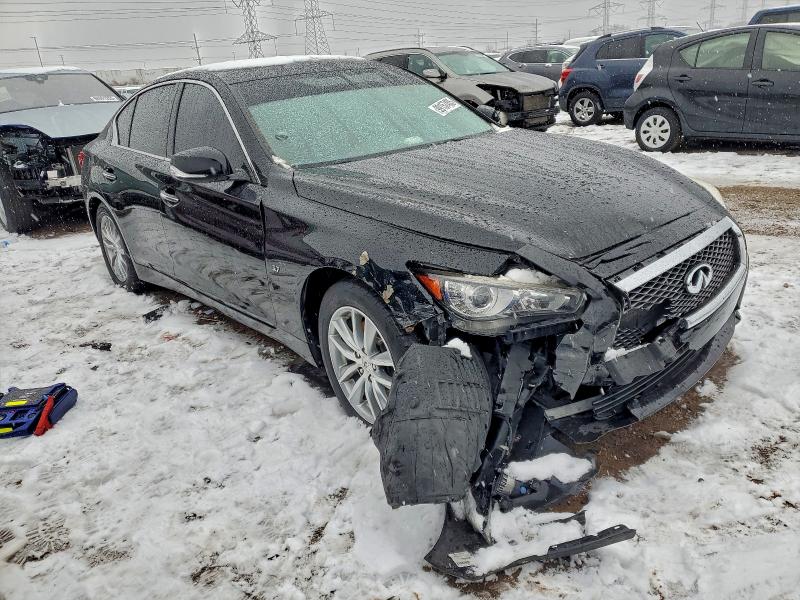 2015 Infiniti Q50 VIN JN1BV7AR3FM416905 COPART salvage auction — FRONT END, Il - Salvage Certificate, sold $2,700 on 2026-07-09 (photo 4)