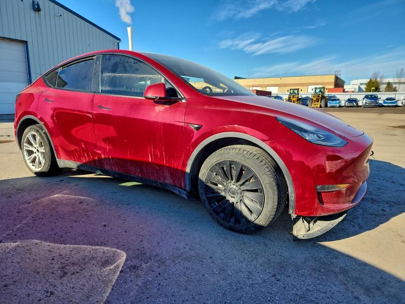 2021 Tesla Model y VIN 5YJYGDEE2MF206664 COPART salvage auction — SIDE, ON - PERMIT SALVAGE, sold $7,100 on 2026-08-18 (photo 4)