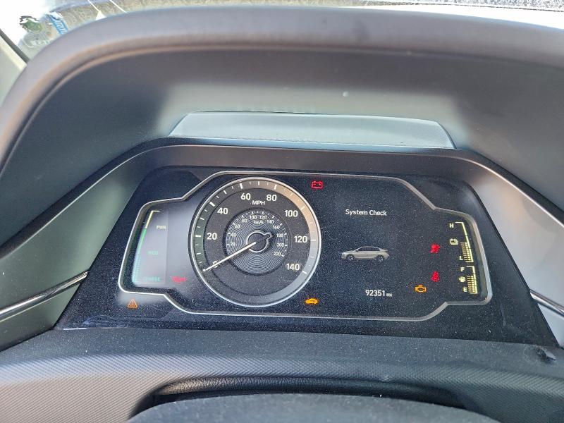 2020 Hyundai Ioniq VIN KMHC65LC8LU212765 COPART salvage auction — FRONT END, Ga - Cert Of Title-Salvage, sold $1,750 on 2026-07-09 (photo 9)