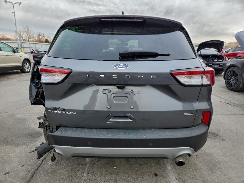 2021 Ford Escape VIN 1FMCU0LZ9MUA89041 COPART salvage auction — REAR END, Co - Salvage Title, sold $9,300 on 2026-07-27 (photo 6)