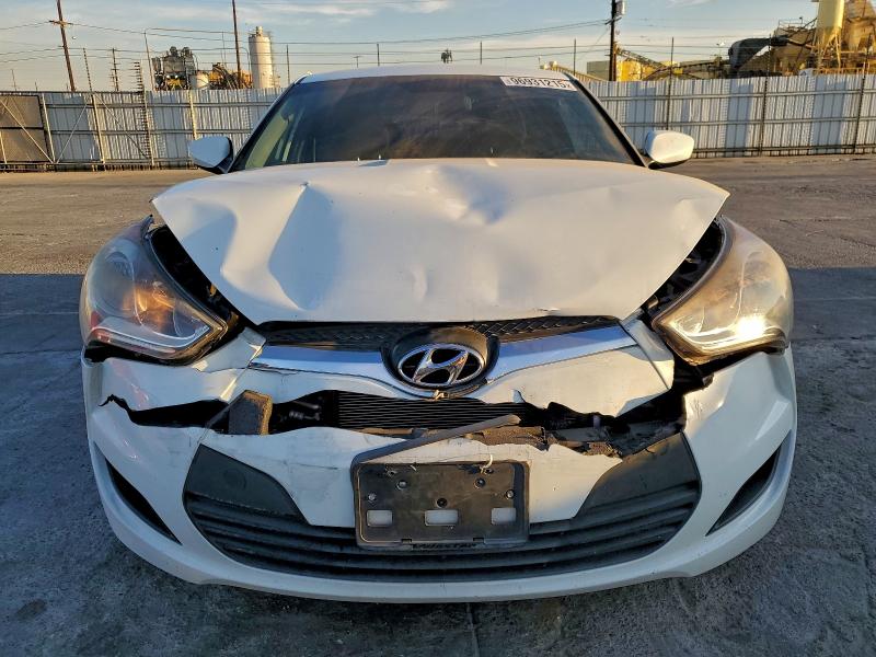 2015 Hyundai Veloster VIN KMHTC6AD1FU224674 COPART salvage auction — FRONT END, Ca - Salvage Certificate, sold $875 on 2026-07-15 (photo 5)