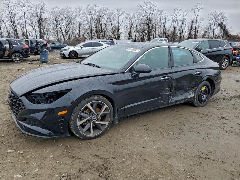 2021 Hyundai Sonata VIN 5NPEJ4J25MH112781 COPART salvage auction — SIDE, Md - Cert Of Salvage > 75% Damage, sold $2,550 on 2026-07-21 (photo 1)