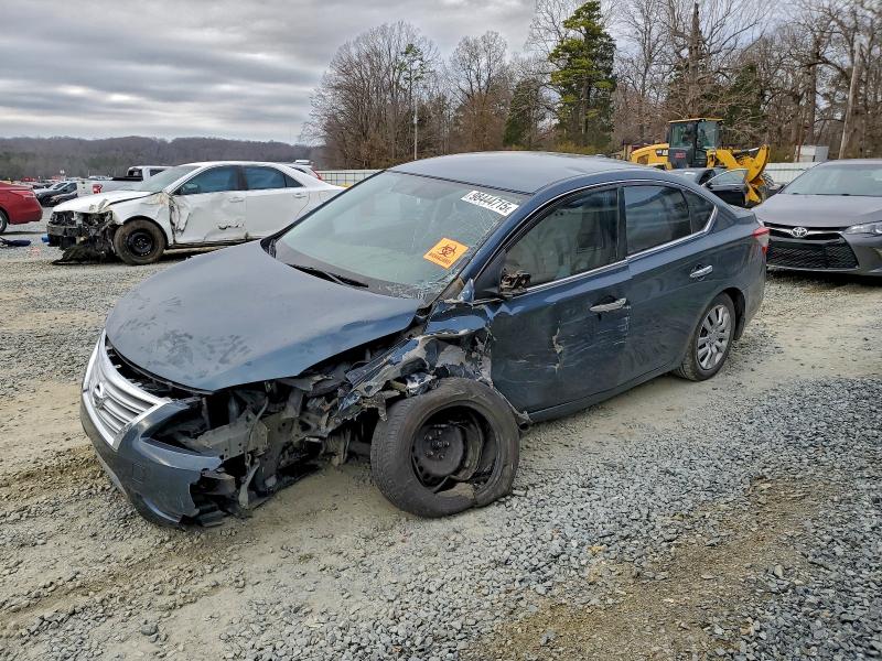 2015 Nissan Sentra VIN 3N1AB7AP0FL675736 COPART salvage auction — FRONT END, Nc - Salvage Certificate Of Title, sold $200 on 2026-07-02 (photo 1)