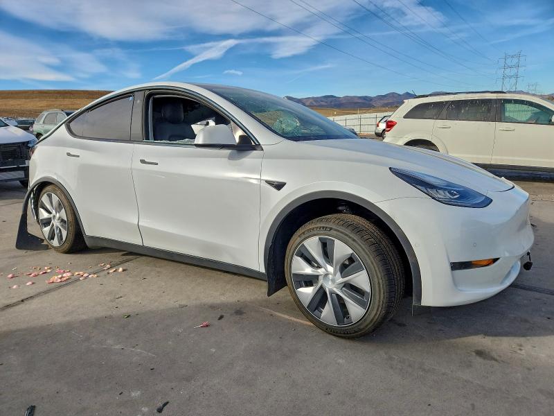 2022 Tesla Model y VIN 7SAYGDEE3NF466611 COPART salvage auction — SIDE, Co - Salvage Title, sold $4,750 on 2026-07-29 (photo 4)