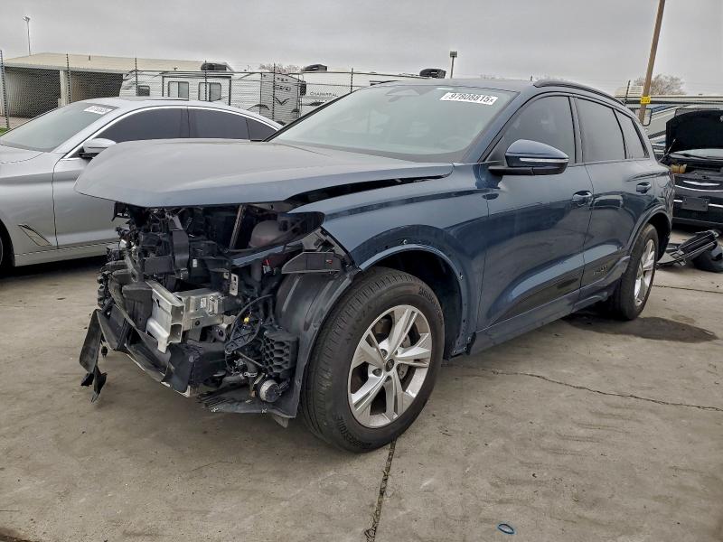 2025 Audi Q6 e-tron VIN WA122BGF5SA022222 COPART salvage auction — FRONT END, Tx - Dis/Dlr/Exp Only Clean Title, sold $13,700 on 2026-07-13 (photo 1)