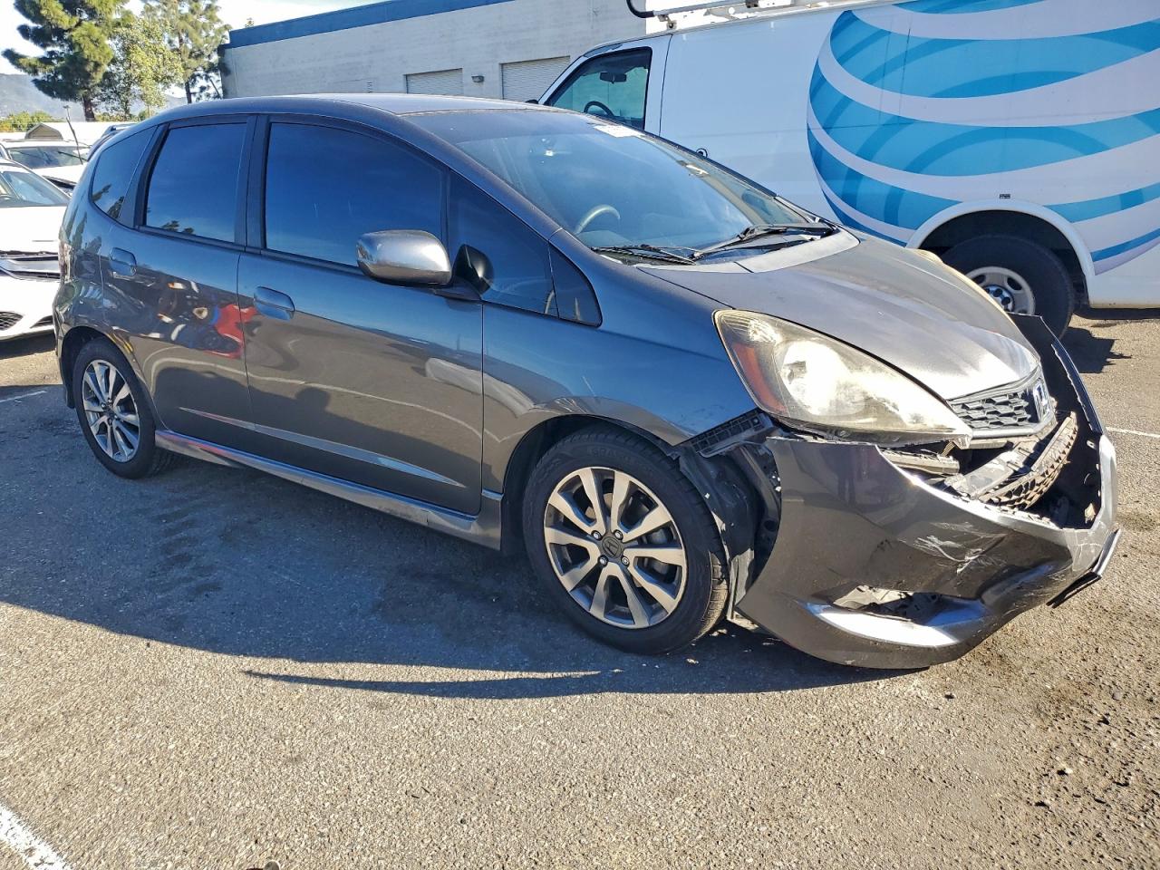 2012 Honda Fit VIN JHMGE8H58CC042044 COPART salvage auction — Front End, CA - SALVAGE CERTIFICATE, sold $3,250 on 2026-02-12 (photo 4)