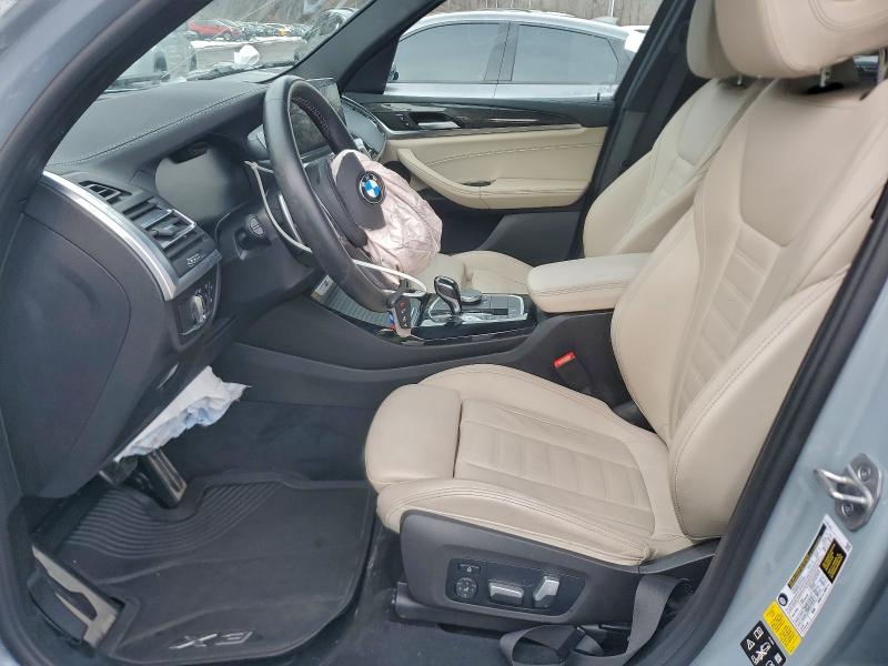 2022 BMW X3 VIN 5UX83DP02N9K07837 COPART salvage auction — FRONT END, Nj - Cert Of Title-Salvage, sold $12,800 on 2026-07-02 (photo 7)