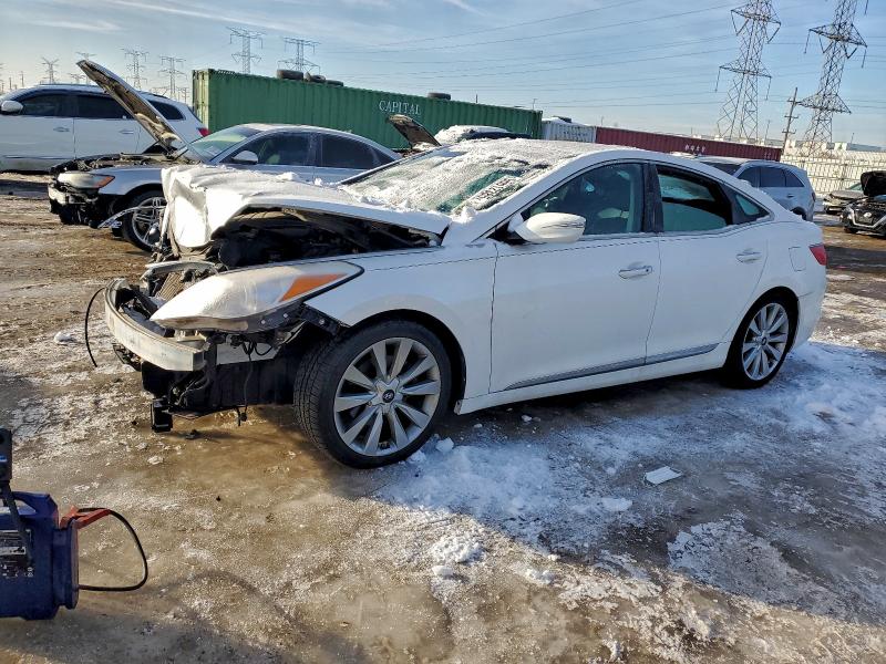 2017 Hyundai Azera VIN KMHFH4JG6HA586016 COPART salvage auction — FRONT END, Il - Salvage Certificate, sold $1,150 on 2026-07-14 (photo 1)