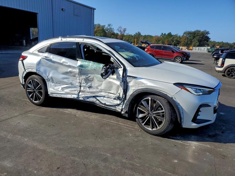 2025 Infiniti Qx55 VIN 3PCAJ5JR9SF100792 COPART salvage auction — SIDE, Fl - Certificate Of Destruction, sold $7,300 on 2026-07-08 (photo 4)