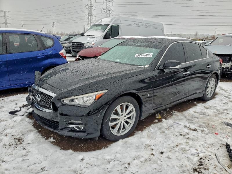 2015 Infiniti Q50 VIN JN1BV7AR3FM416905 COPART salvage auction — FRONT END, Il - Salvage Certificate, sold $2,700 on 2026-07-09 (photo 1)