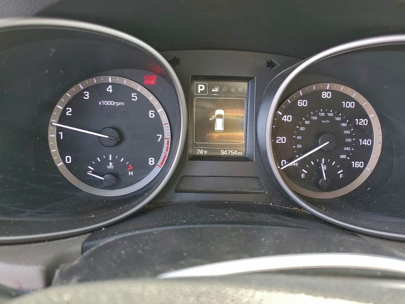 2018 Hyundai Santa fe VIN 5XYZTDLB0JG568764 COPART salvage auction — MINOR DENT/SCRATCHES, Nv -, sold $725 on 2026-07-29 (photo 9)