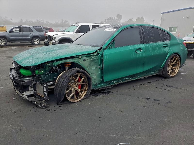 2023 BMW M3 VIN WBS53AY05PFN72706 COPART salvage auction — FRONT END, CA - SALVAGE CERTIFICATE, sold $46,750 on 2026-07-09 (photo 1)