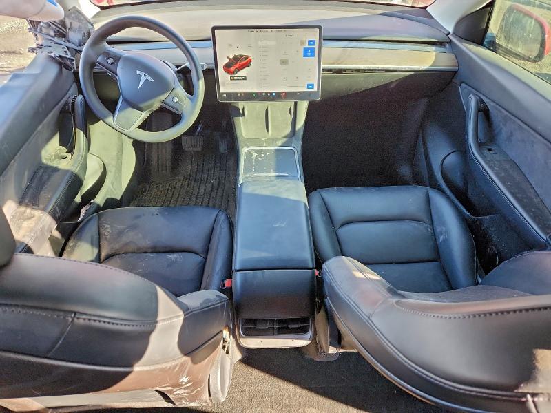 2021 Tesla Model y VIN 5YJYGDEE2MF206664 COPART salvage auction — SIDE, ON - PERMIT SALVAGE, sold $7,100 on 2026-08-18 (photo 8)
