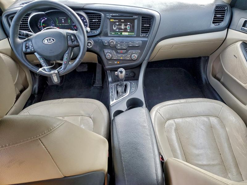 2012 Kia Optima hybrid VIN KNAGM4AD6C5013304 COPART salvage auction — SIDE, Nv - Salvage Title, sold $850 on 2026-07-16 (photo 8)