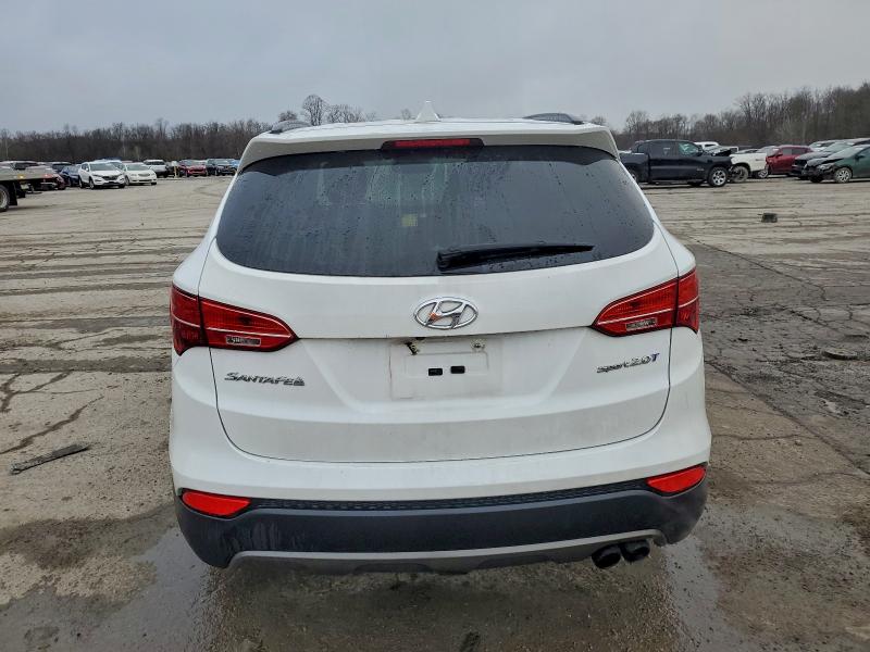 2014 Hyundai Santa fe VIN 5XYZU3LA4EG214038 COPART salvage auction — FRONT END, Md - Cert Of Salvage < 75% Damage, sold $2,200 on 2026-07-02 (photo 6)