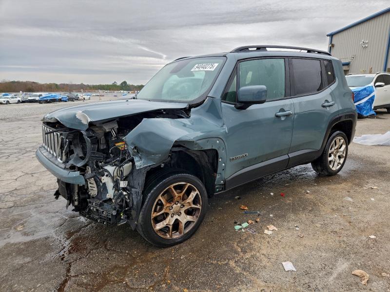 2017 Jeep Renegade VIN ZACCJBBB2HPF31503 COPART salvage auction — FRONT END, Tn - Salvage Certificate, sold $2,250 on 2026-07-28 (photo 1)
